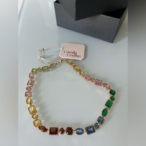 Viral Camila Coelho Multicolored Cubic Zirconia Necklace